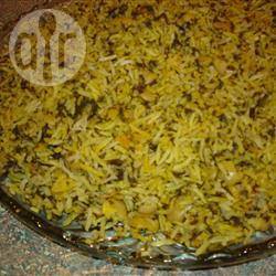 Recette sabzi polo (riz à l'iranienne aux herbes accompagné de ...