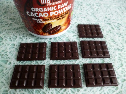 Recette de mini-tablettes de chocolat cru très intenses 100% cacao ...