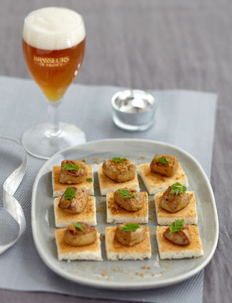Recette de foie gras d'oie rôti aux épices et spéculoos