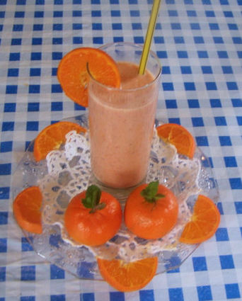 Recette de smoothie mandarine-fraise