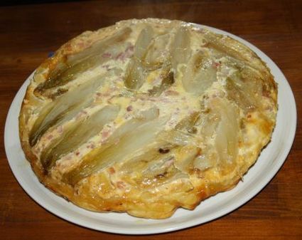 Recette de tarte tatin endives et pommes caramélisées