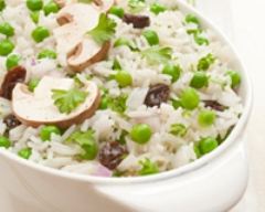 Recette salade de riz aux champignons et raisins secs