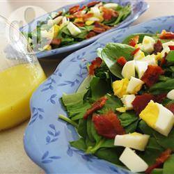Recette salade d'épinards aux œufs – toutes les recettes allrecipes