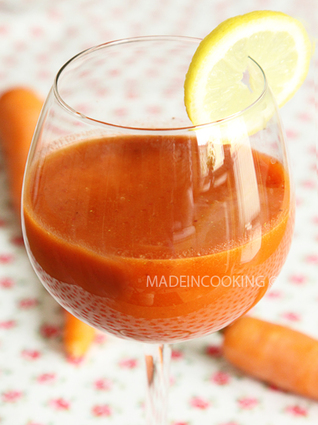 Recette de smoothie aux fraises et aux carottes