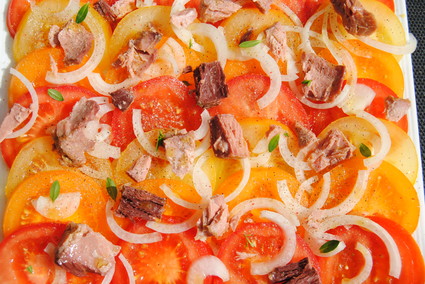 Recette de trio de tomates en salade