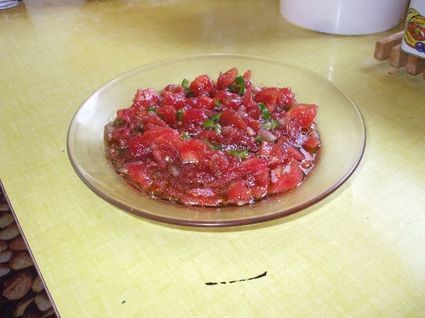 Recette de salade de tomates epicée