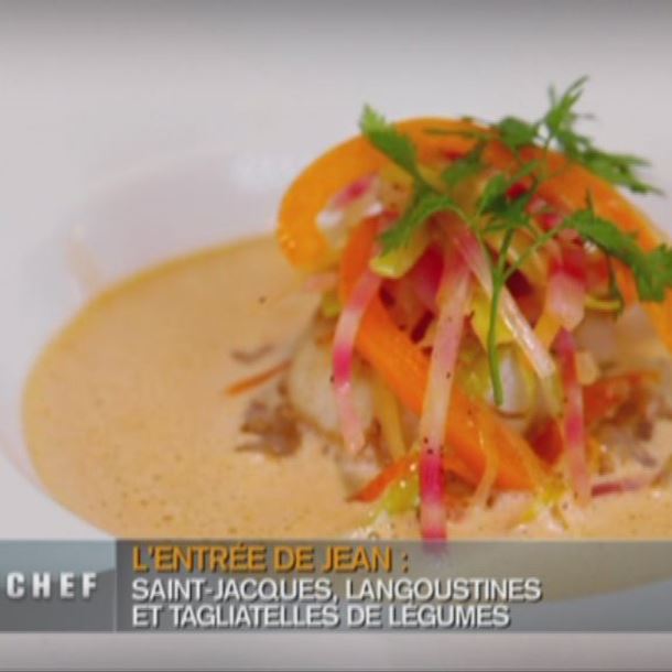 Recette crème aux langoustines st jacques