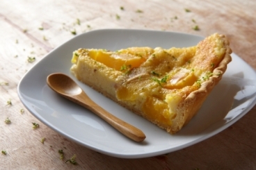 Recette de tarte façon clafoutis mangue et citron vert facile et rapide