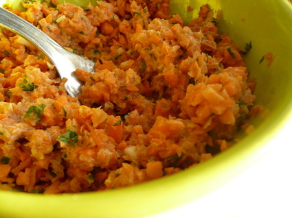 Recette de carottes hachées