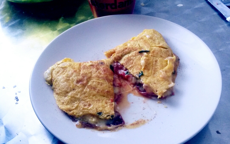 Recette omelette fourrée économique et rapide > cuisine étudiant
