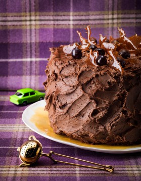Gâteau choco-mousse aux deux chocolats pour 12 personnes ...
