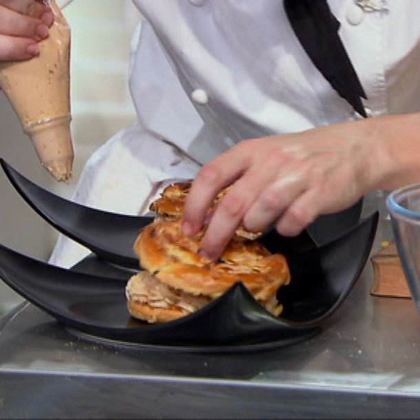 Recette paris-brest de foie gras avec un chutney d'abricots au ...