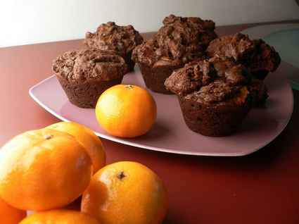 Recette de muffins choco-clémentine