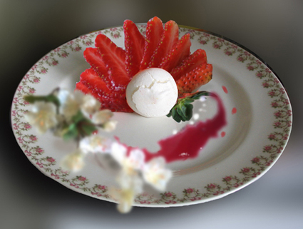 Recette vacherin glacé vanille/fraise (dessert glacé)