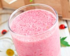 Recette milk-shake fraise framboise