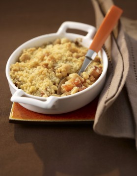 Crumble rhubarbe pour 6 personnes