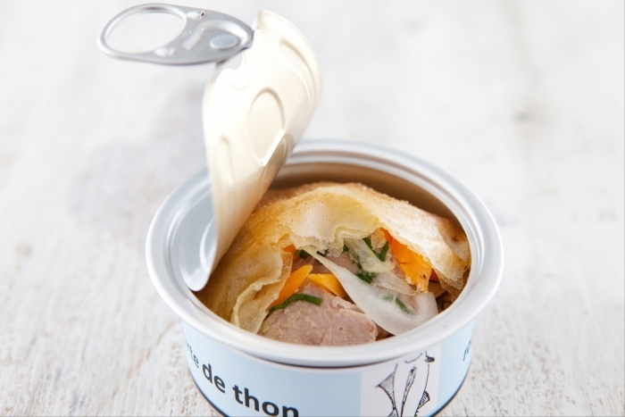 Recette de tourte de thon dans une conserve, raifort et carottes rapide