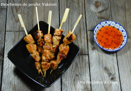 Recette de brochettes de poulet sauce yakitori