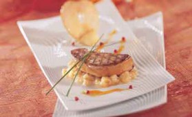 Foie gras de canard poêlé aux pommes pour 4 personnes ...