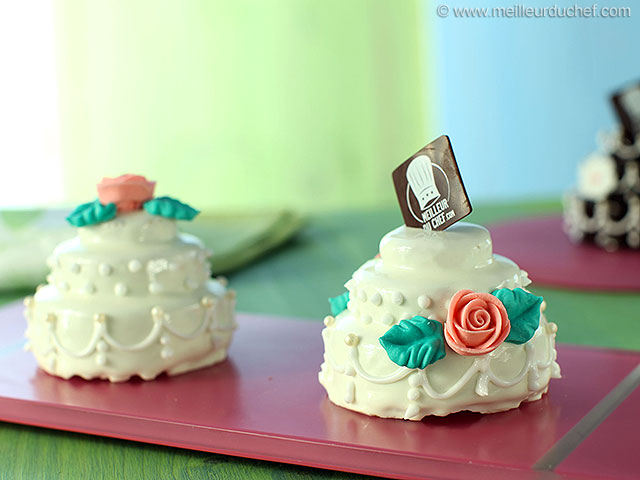 Mini wedding cake à la pistache  recette de cuisine illustrée ...