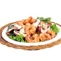 Salade champignons-crevettes