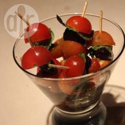 Recette brochettes de tomate, basilic et olives noires – toutes les ...