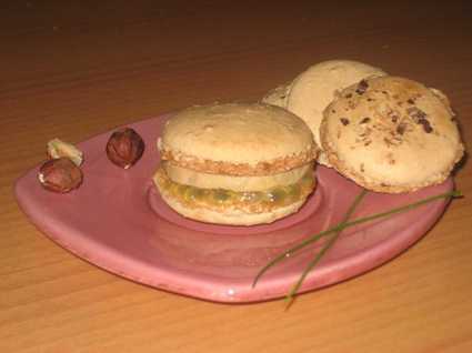 Recette de macarons au foie gras et au fruit de la passion