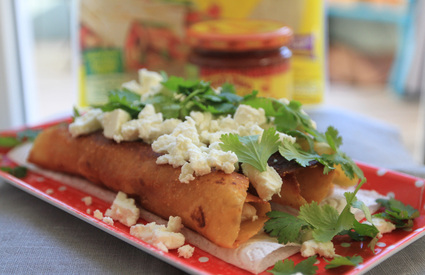 Recette de flautas de poulet