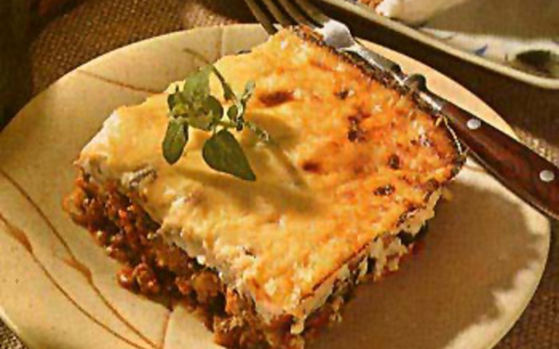 Recette moussaka pas chère > cuisine étudiant