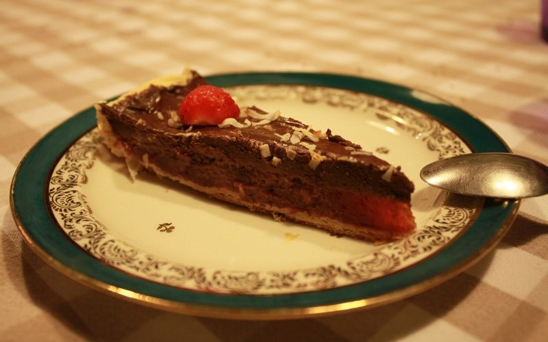 Recette tarte fraise chocolat (vegan) pas chère > cuisine étudiant