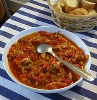 Poivrons et tomates marinés façon peperonata