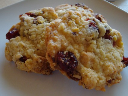 Recette cookies au chocolat blanc et aux cranberries (cookie)