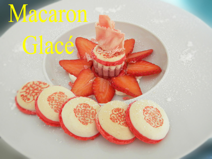 Recette de macaron glacé citron fruits rouges