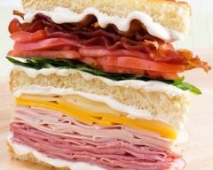 Recette club sandwich façon rainbow cake pour grosse faim