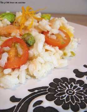Salade de riz au saumon et pistaches, vinaigrette aux agrumes pour ...