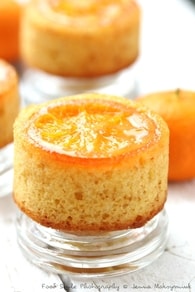 Recette de mini-cake renversé aux mandarines caramélisées