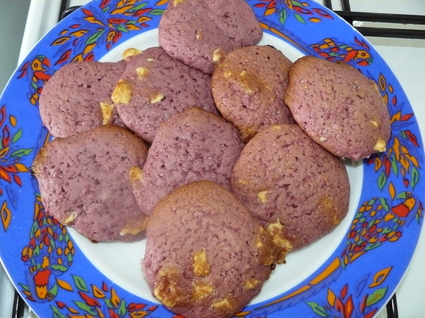 Recette cookies framboises et chocolat blanc (cookie)