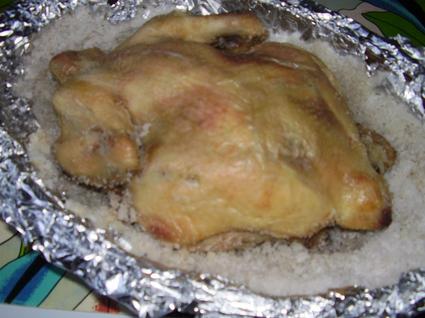 Recette de poulet en croûte de sel
