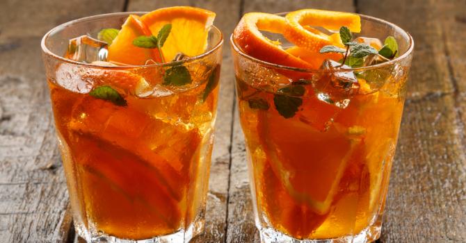 Recette de thé glacé détox orange et rooibos