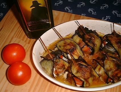 Recette de pannequet d'aubergines, tomates et mozzarella