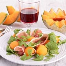 Salade melon jambon