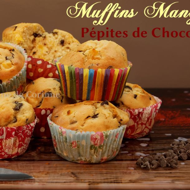 Recette muffins mangue et pépites de chocolat