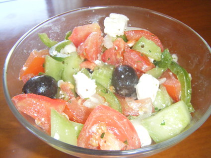 Recette de salade grecque traditionnelle