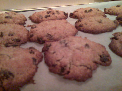 Recette de cookies raisins secs et flocons d'avoine