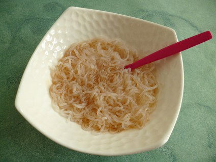 Recette de noodles de konjac au sirop d'érable
