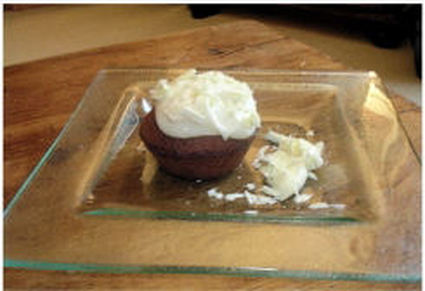 Recette de muffin au chocolat blanc et son nappage