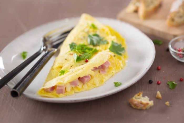 Recette de omelette jambon-emmental rapide