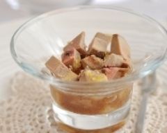 Recette foie gras et sa compote poires figues