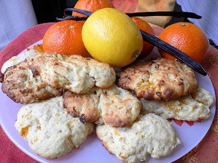 Recette de cookies mandarine-citron à la vanille