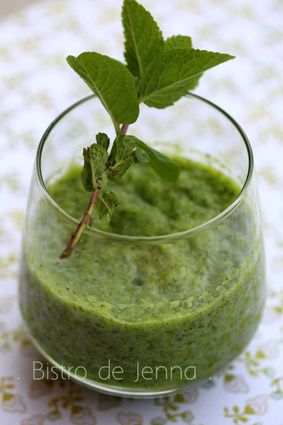 Recette de green smoothie  boisson aux épinards